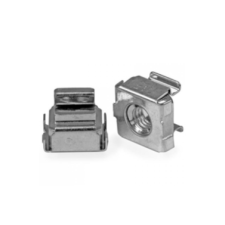 StarTech.com M5 Cage Nuts - 100 Pack - M5 Mounting Cage Nuts for Server Rack & Cabinet (CABCAGENUTS2) - Cage nuts (pack of 100) - for P / N: RACK-18U-20-WALL-OA, RACK-21U-20-WALL-OA, RACK-24U-20-WALL-OA, RK3236BKF, WALLMOUNT4 - 0