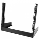 StarTech.com 8U Open Frame Network Rack - 19" 2 Post Free Standing Desktop Rack for Computer, AV, Media, IT, Data & Server Room Equipment (RK8OD) - Rack open frame - 2-post - 8U
