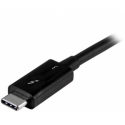 StarTech.com Active 40Gbps Thunderbolt 3 Cable - 3.3ft / 1m - Black - 5k 60Hz / 4k 60Hz - Certified TB3 Charger Cord w / 100W Power Delivery (TBLT3MM1MA) - Thunderbolt cable - USB-C (M) to USB-C (M) - Thunderbolt 3 / USB / DisplayPort - 1 m - 4K support - black - for P / N: CDP2HDUACP, CDP2HDUACPW, TB33A1C, TB3DK2DPM2, TB3DOCK2DPPD, TB3DOCK2DPPU, TBDOCKHDPBC