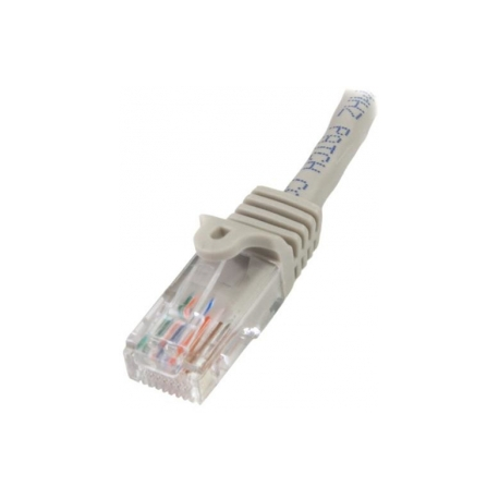 StarTech.com 0.5m Gray Cat5e  /  Cat 5 Snagless Ethernet Patch Cable 0.5 m - Patch cable - RJ-45 (M) to RJ-45 (M) - 50 cm - UTP - CAT 5e - snagless, stranded - grey - 0