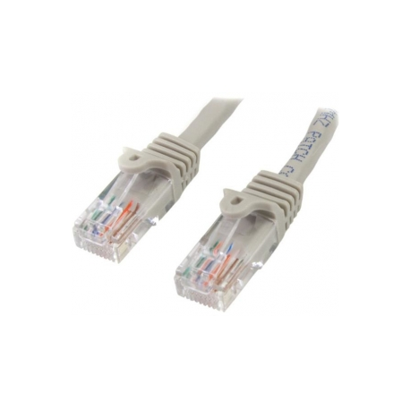 StarTech.com 0.5m Gray Cat5e  /  Cat 5 Snagless Ethernet Patch Cable 0.5 m - Patch cable - RJ-45 (M) to RJ-45 (M) - 50 cm - UTP - CAT 5e - snagless, stranded - grey - 2