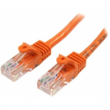 StarTech.com 0.5m Orange Cat5e / Cat 5 Snagless Ethernet Patch Cable 0.5 m - Patch cable - RJ-45 (M) to RJ-45 (M) - 50 cm - UTP - CAT 5e - snagless, stranded - orange