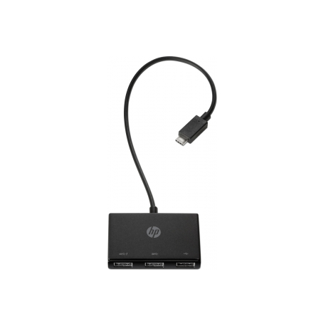 HP USB-C to USB-A - Hub - 3 x SuperSpeed USB 3.0 - desktop - for ZBook 15u G3, 15u G4, 15u G5, 15u G6, 15v G5, 17 G3, 17 G4, 17 G5, 17 G6, Create G7 - 2