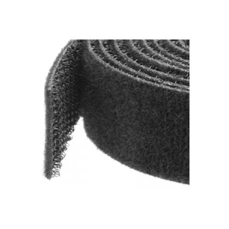StarTech.com 100ft. Hook and Loop Roll - Cut-to-Size Reusable Cable Ties - Bulk Industrial Wire Fastener Tape - Adjustable Fabric Wraps - Black (HKLP100) - Cable tie roll - 30.4 m - for P / N: CMHOOK1U, HKLP100BL, HKLP100GN, HKLP100RD, HKLP100YW - 0