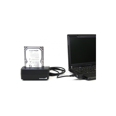 StarTech.com SuperSpeed USB 3.0 to SATA Hard Drive Docking station for 2.5 / 3.5 HDD - HDD Docking station - SATA Dock - HDD docking station - bays: 1 - 2.5", 3.5" - SATA 3Gb / s - USB 3.0 - black - for P / N: PEXUSB3S24, PEXUSB3S44V, SVA12M2NEUA, SVA12M5NA, USBDUP15, USBDUPE115, USBDUPE17 - 3