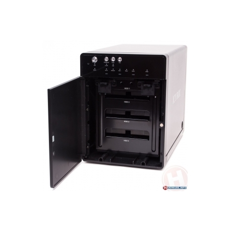 RaidSonic ICY BOX IB-3640SU3 - Hard drive array - 4 bays (SATA-600) - HDD x 0 - SATA 3Gb/s, USB 3.0 (external) - 5