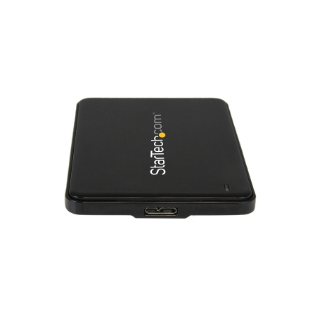 StarTech.com 2.5in USB 3.0 External SATA III SSD Hard Drive Enclosure with UASP - Portable External USB HDD with Tool-less Installation (S2510BPU33) - Storage enclosure - 2.5" - SATA 6Gb / s - USB 3.0 - black - for P / N: HB30AM4AB, USB3VDOCKD, USBDUP15, USBDUPE115, USBDUPE17 - 1