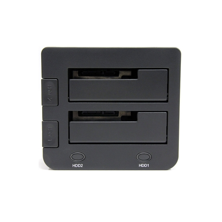 StarTech.com USB 3.0 Dual Hard Drive Docking Station with UASP for 2.5 / 3.5in HDD / SSD - USB 3.5" SATA HDD / SSD Dock - SATA 6 Gbps - Storage controller - 2.5", 3.5" - SATA 6Gb / s - USB 3.0 - black - for P / N: SVA12M5NA - 2