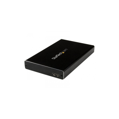 StarTech.com 2.5" IDE Hard Drive Enclosure - Supports UASP - Aluminum - IDE and SATA - USB 3.0 HDD Enclosure - External Drive (UNI251BMU33) - Storage enclosure - 2.5" - ATA-133 / SATA 6Gb / s - USB 3.0 - black - for P / N: HB30A3A1CFB, HB30A3A1CSFS, HB30A3A1CST, HB30AM4AB, PEXUSB3S3GE, USB3VDOCK4DP - 0