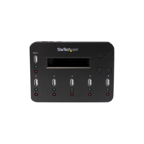 StarTech.com Standalone 1:5 USB Flash Drive Duplicator and Eraser - Flash Drive (USB 3.0 / 2.0 / 1.1) Copier - 2 Duplication Modes (USBDUP15) - USB drive duplicator - 5 bays - 0