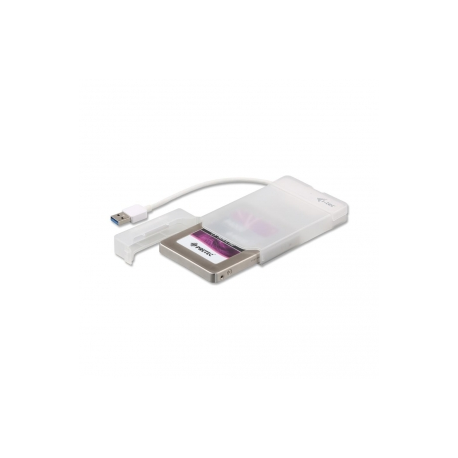 i-Tec MySafe Advance - Storage enclosure - 2.5" - SATA 6Gb / s - USB 3.0 - white - 0